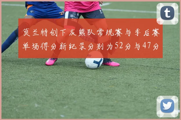 莫兰特创下灰熊队常规赛与季后赛单场得分新纪录分别为52分与47分